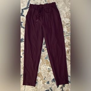 lululemon athletica Maroon keep moving ankle